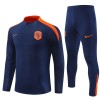 Niederlande Training Sweatshirts Quarter-zip 2024-25 Marine Für Kinder